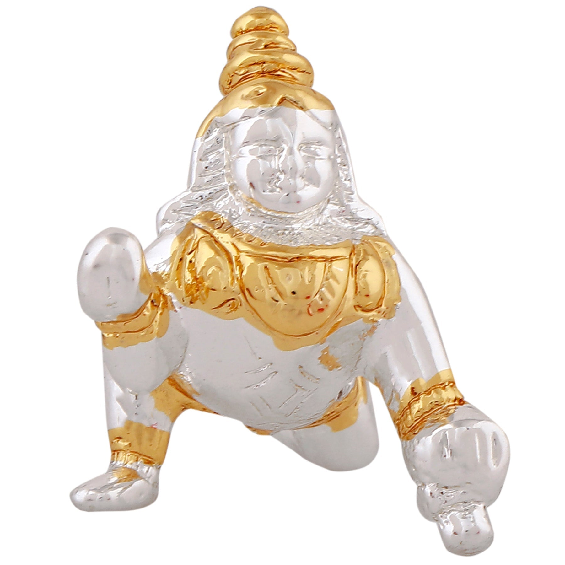 Estele Gold-Polished Divine Bal Lord Krishna Idol for Home/Car Decor - Distacart