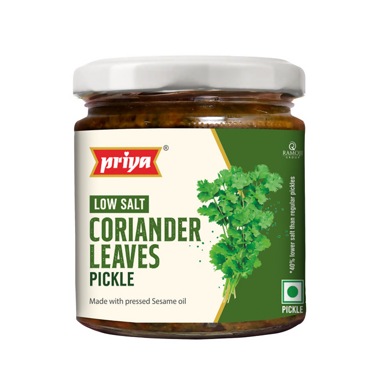Priya Low Salt Coriander Leaves Pickle - Distacart