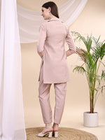Thumbnail for Floral Embroidered Co Ords, Pink - Hiral Fashion - Dista