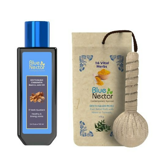 Blue Nectar Pain Oil & Compressed Potli Combo - Distacart
