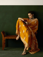 Thumbnail for NOZ2TOZ Women's Cotton Blend Mustard Printed Designer Saree With Blouse Piece - Distacart