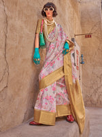 Thumbnail for NOZ2TOZ Women's Georgette Camel Brown Woven Design Designer Saree With Blouse Piece - Distacart