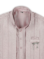 Thumbnail for Joban Fashion Kids Island Embroidery Sequence Full Sleeves Kurta, Pyjama Set with Nehru Jacket - Pink - Distacart