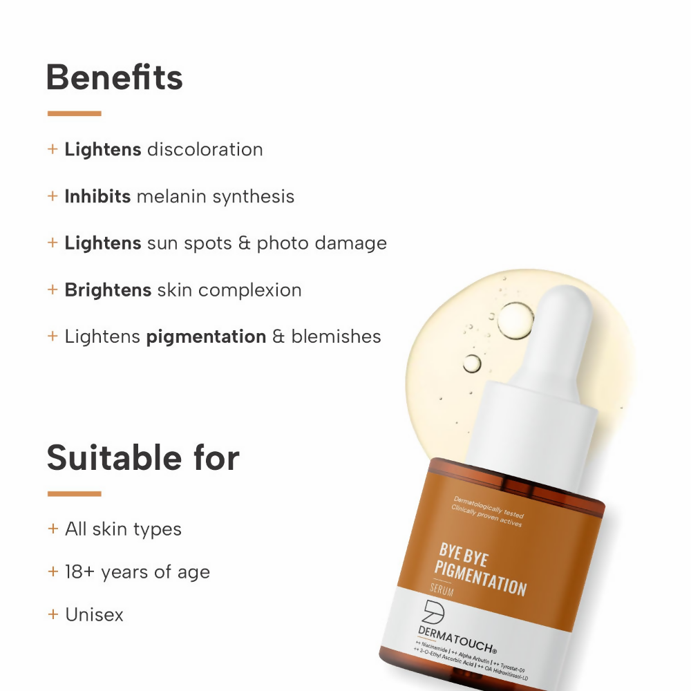 Dermatouch Bye Bye Pigmentation Face Serum - Distacart