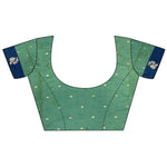 Thumbnail for Joban Fashion Pista Green Intricate Zari Weaving Soft Silk Dharmavaram Saree