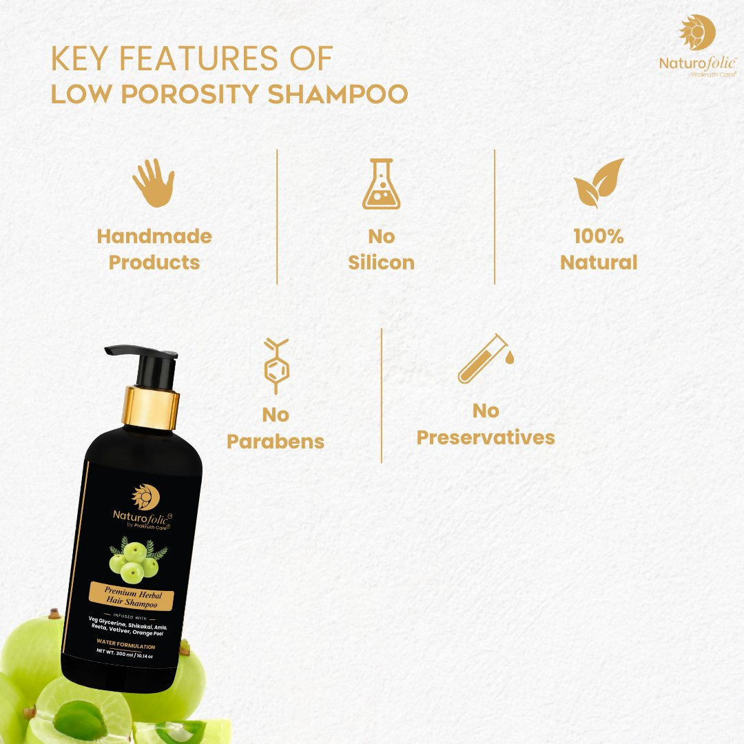 Prakruth Care Premium Herbal Low Porosity Shampoo - Dista