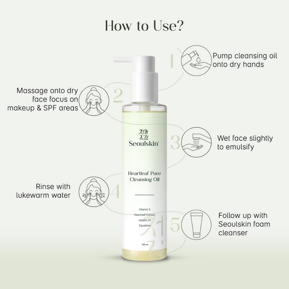 Seoulskin Heartleaf Cleansing Oil - Distacart