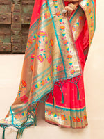 Thumbnail for Astita Silk Blend Pink Saree