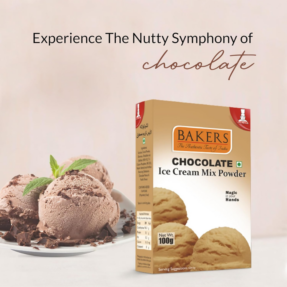 BAKERS Chocolate Ice Cream Powder - Dista