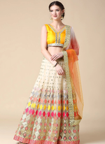 Thumbnail for Lehenga Mart Designer Wedding Lehenga Choli For Women - Multi - Distacart