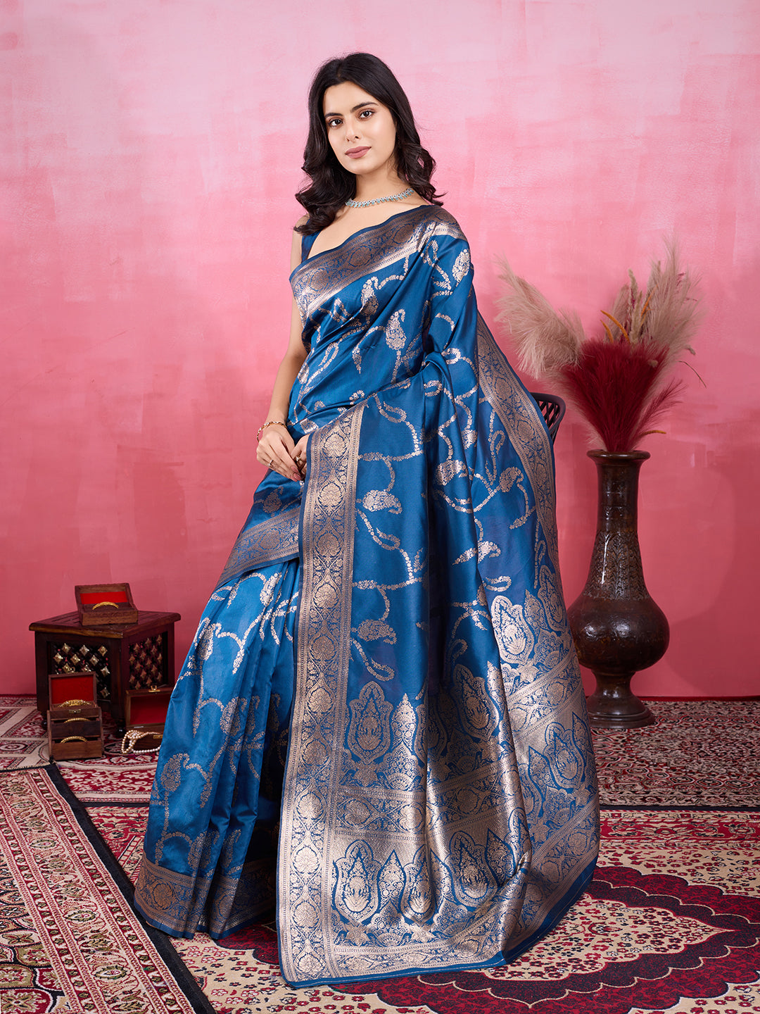 Vedant Vastram Banarasi Silk Fashion Saree - Morpinch - Distacart