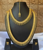 Thumbnail for Jewel City Exquisite Gold Spike Necklace Set - Traditional Kerala Style Jewelry Collection