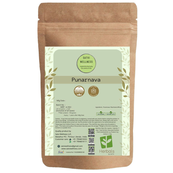 Satvi Wellness Punarnava Herbal Tea Powder