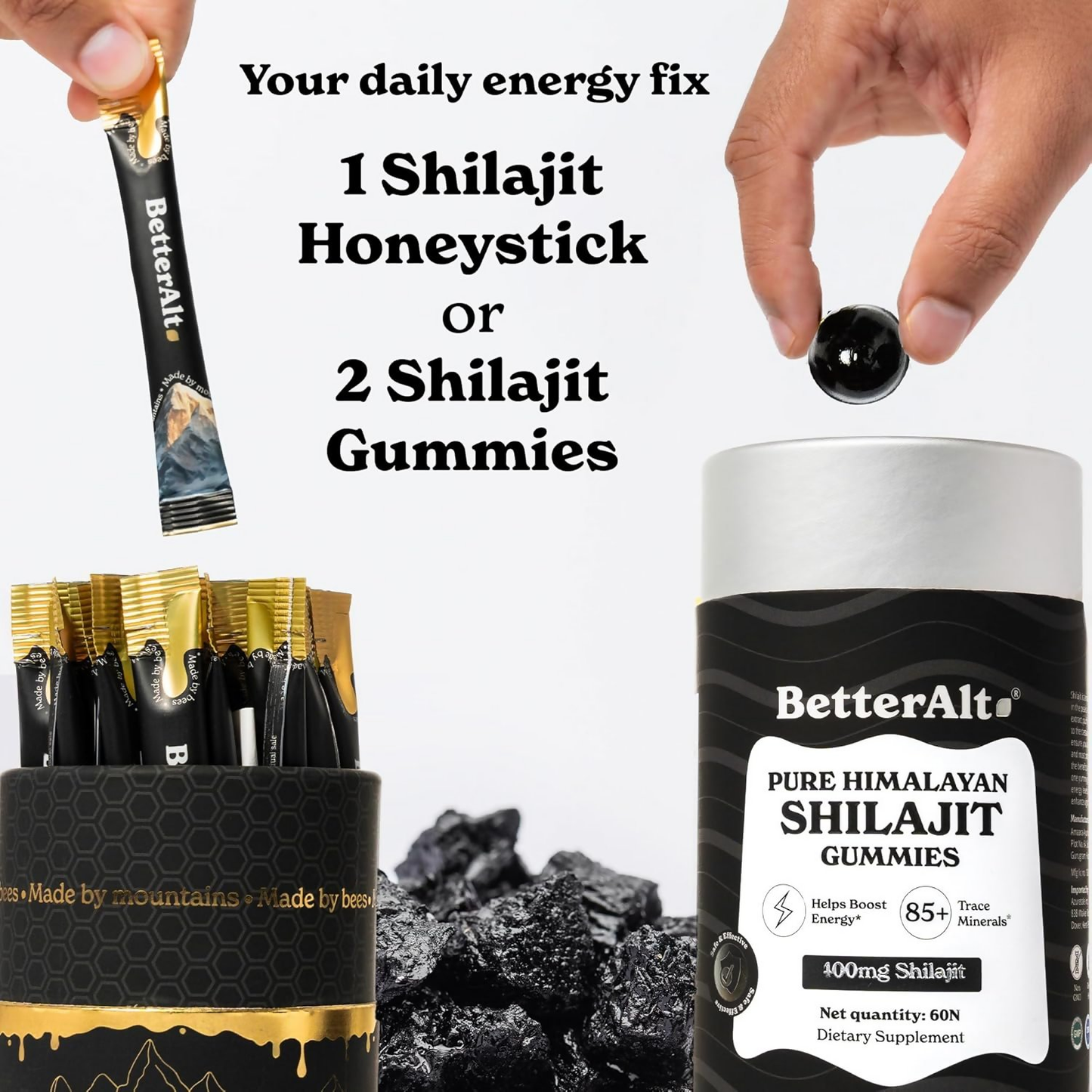 Better Alt Ultimate Power Up Duo Sj Gummies + Sj Gold+ Honey Sticks Combo - Distacart