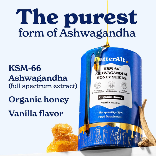 Better Alt KSM-66 Ashwagandha Honey Sticks