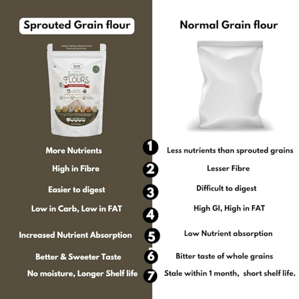 NIHKAN Sprouted 5 Millets & 7 Lentils Flour - Dista