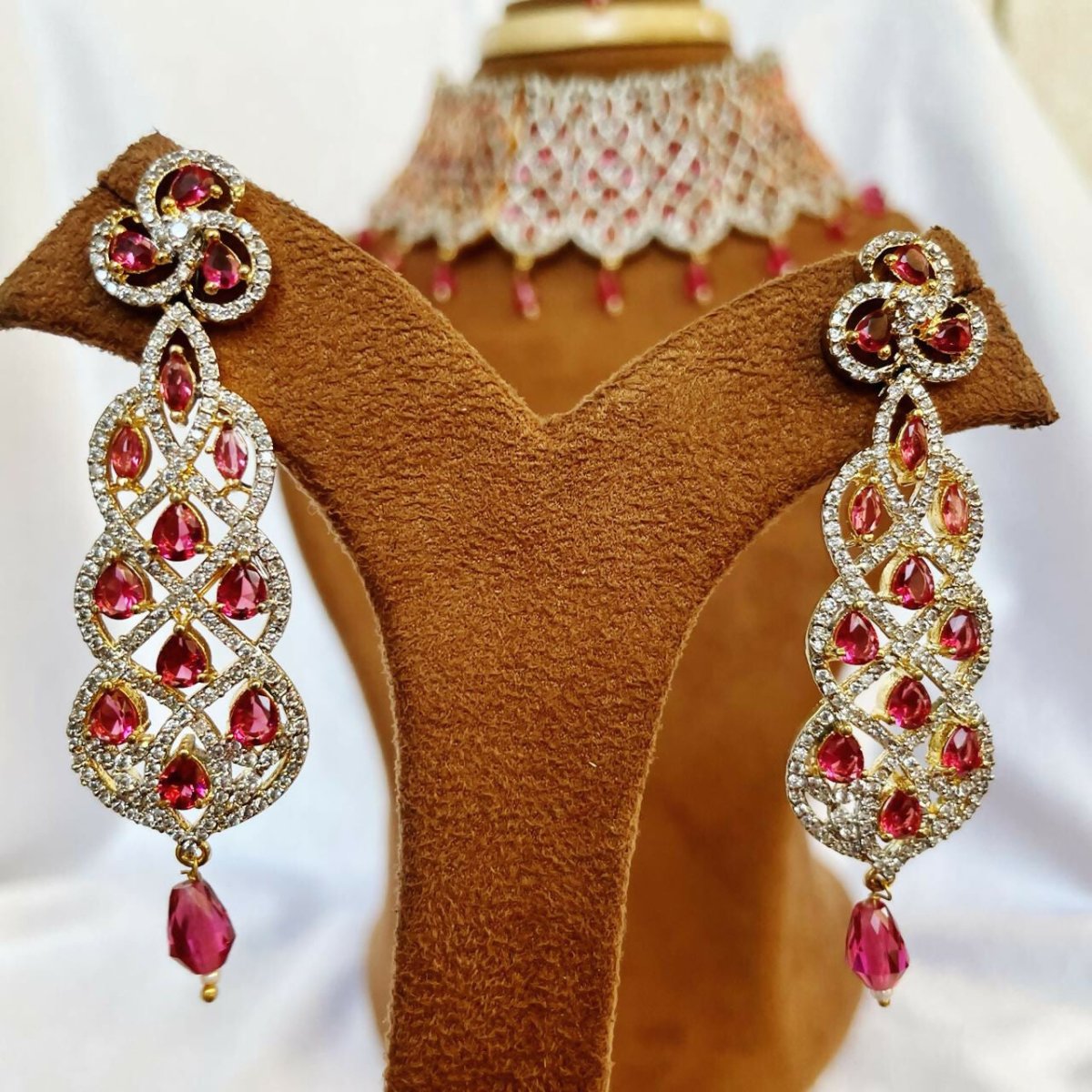 American Diamond Rose Plating Set By House of Ree - Distacart