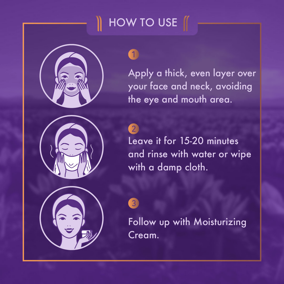 Ayuga Kashmiri Saffron Face Mask - Distacart