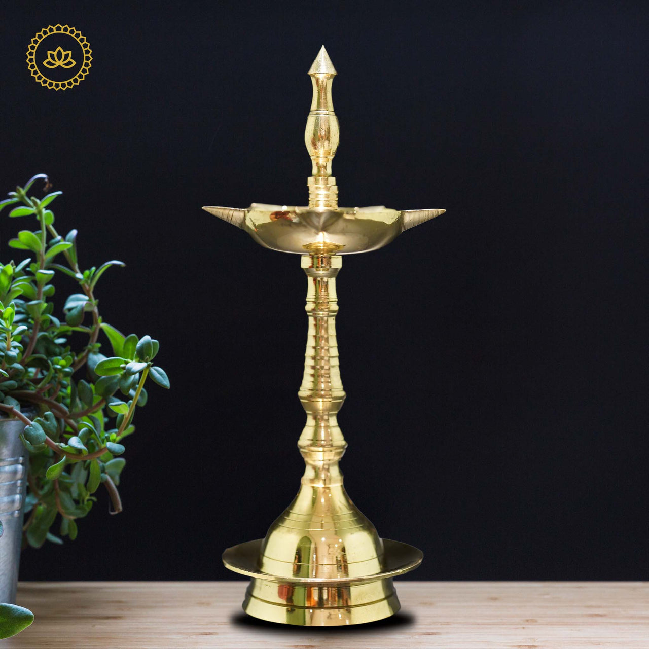 Kerala Deepa Brass 8.5": Embrace the Radiance of God's Own Country - Distacart