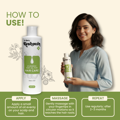 Dr. Rao's Keshovin -H Ayurvedic Hair Growth Oil - Dista