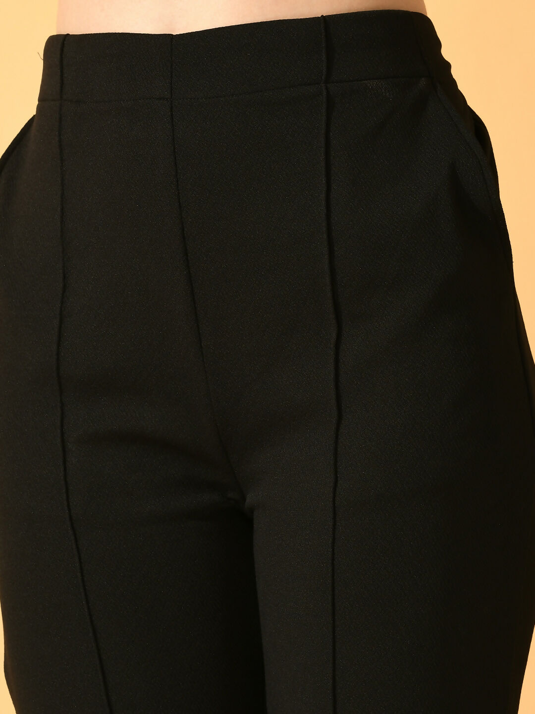 Myshka Women's Black Flared Party Trouser - Distacart