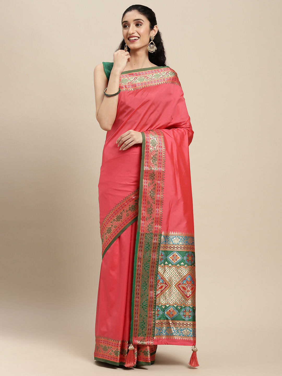 Astita Silk Blend Gajari Saree