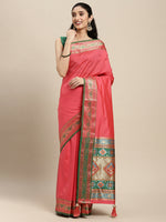 Thumbnail for Astita Silk Blend Gajari Saree