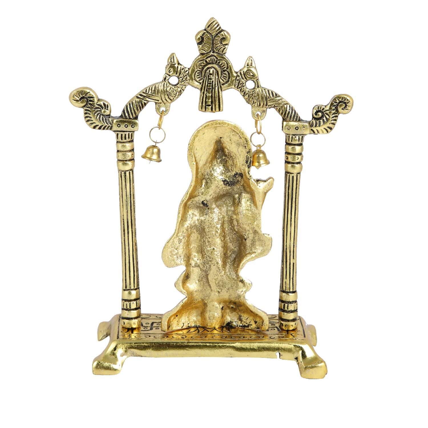 Collectible India Metal Gold Plated Radha Krishna Idol - Distacart