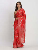 Thumbnail for Astita Banarasi Silk Red Saree