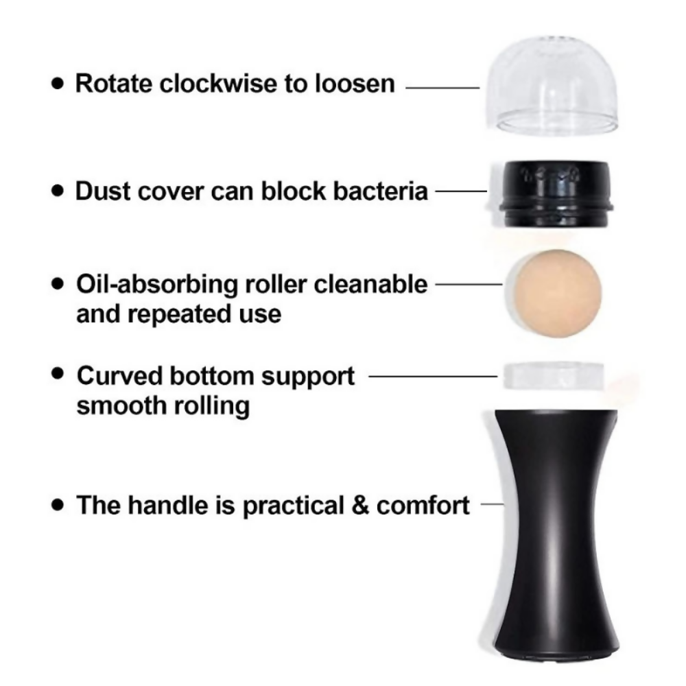 Bronson Professional Oil Absorbing Volcanic Face Roller - Dista