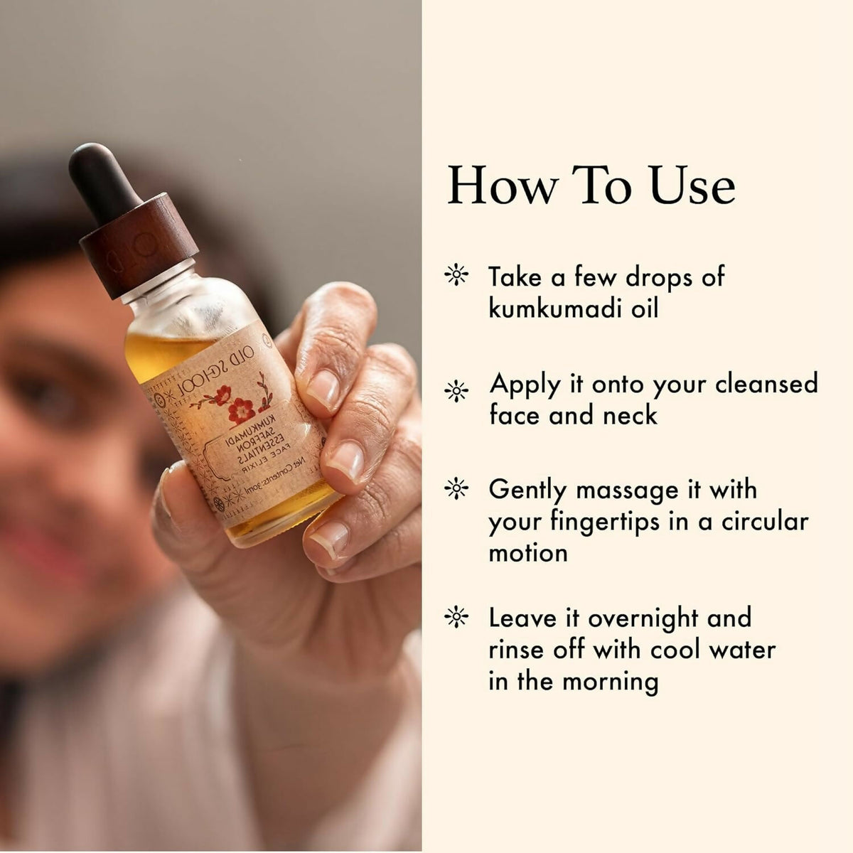 Old School Rituals Kumkumadi Saffron Face Elixir (Face Serum) - Distacart