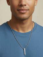 Thumbnail for NVR Men's Silver Plated Chain With Pendant - Distacart