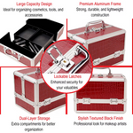 Thumbnail for Bronson Professional Makeup Vanity Trousseau Box Faux Leather Finish (Multi-Color) - Dista