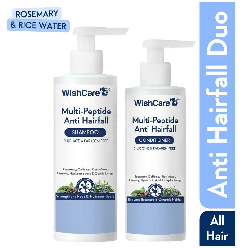 Wishcare Multi Peptide Anti Hairfall Shampoo + Conditioner Combo - Distacart