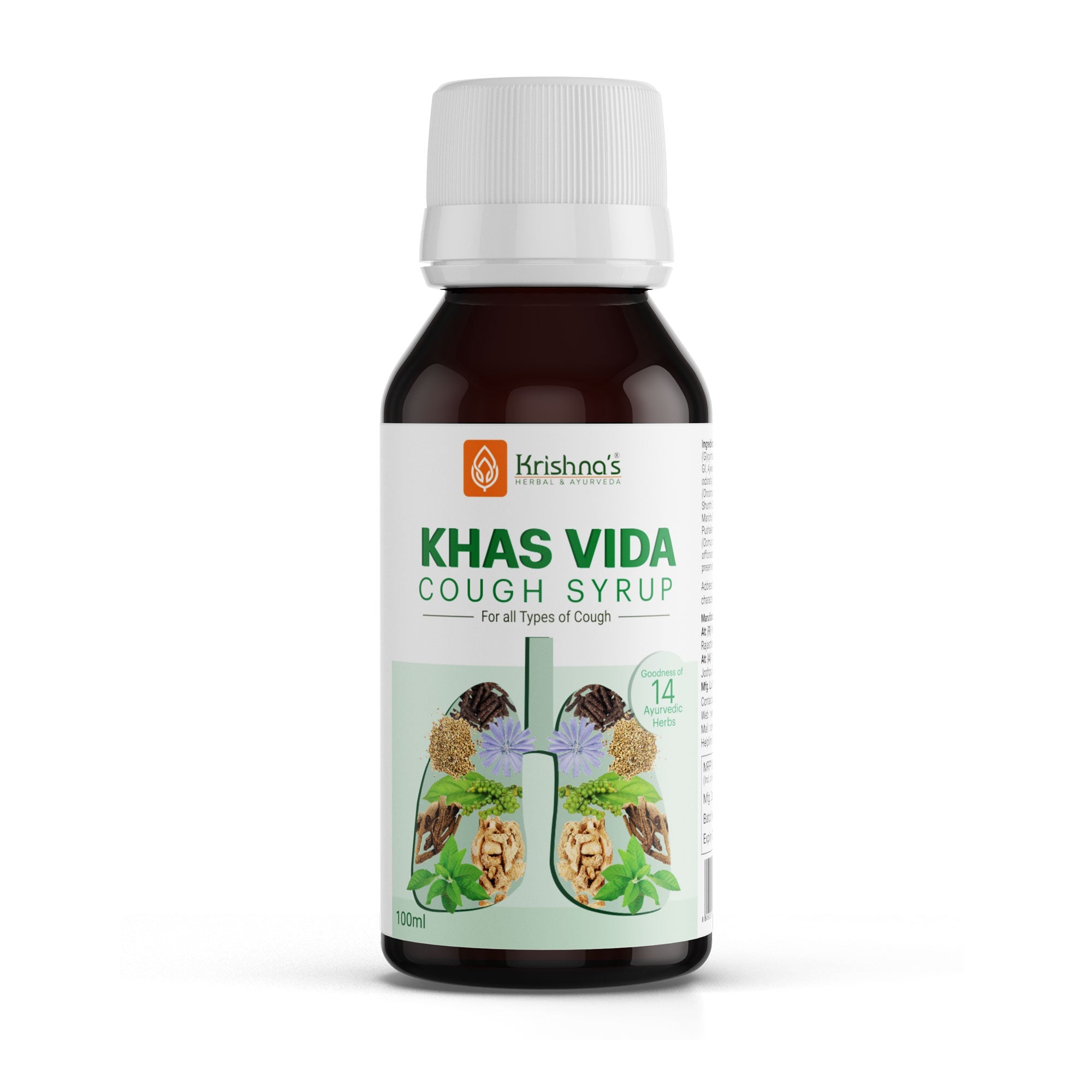 Krishna'S Herbal & Ayurveda Khas Vida Cough Syrup