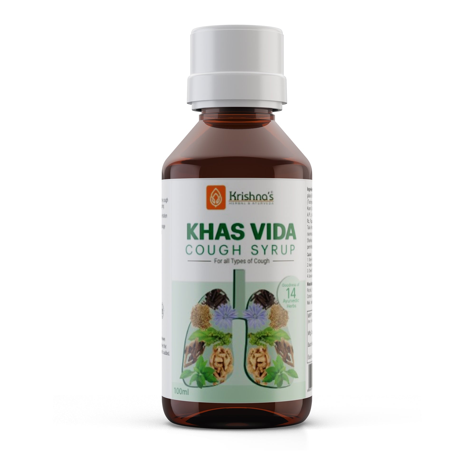 Krishna'S Herbal & Ayurveda Khas Vida Cough Syrup