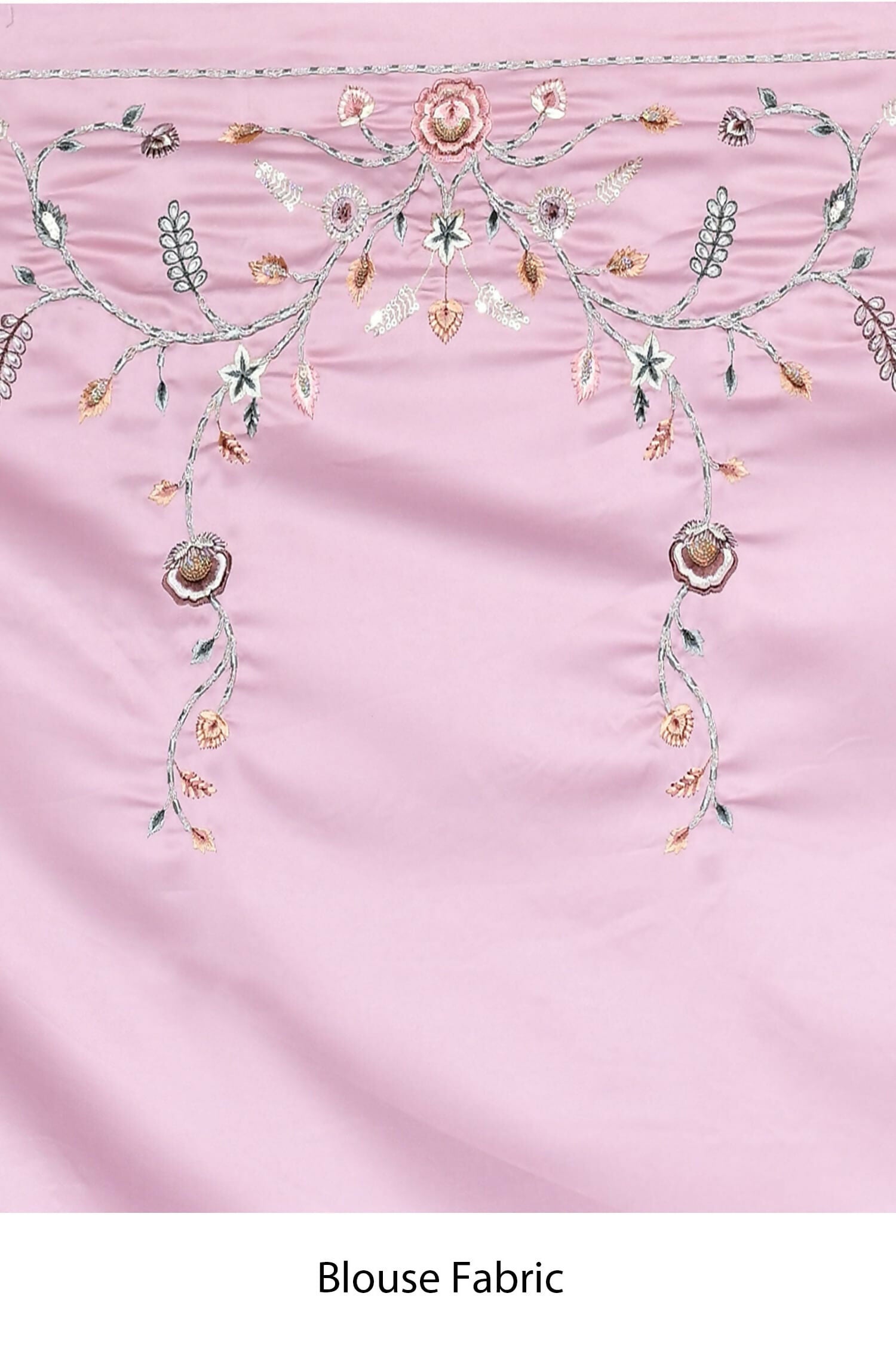 Purple Satin Silk Sequence Embroidered With Stone Work Festive Saree - Nimaya Denzy - Distacart