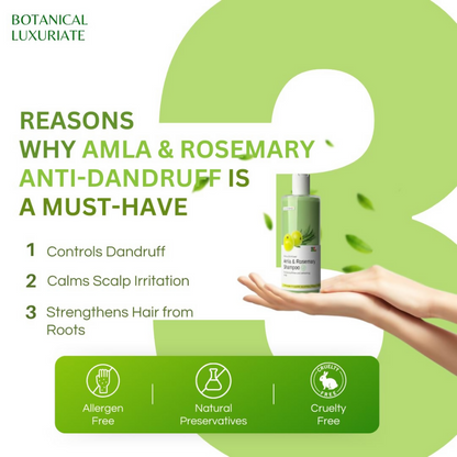 Botanical Luxuriate Amla & Rosemary Anti-Dandruff Shampoo - Dista