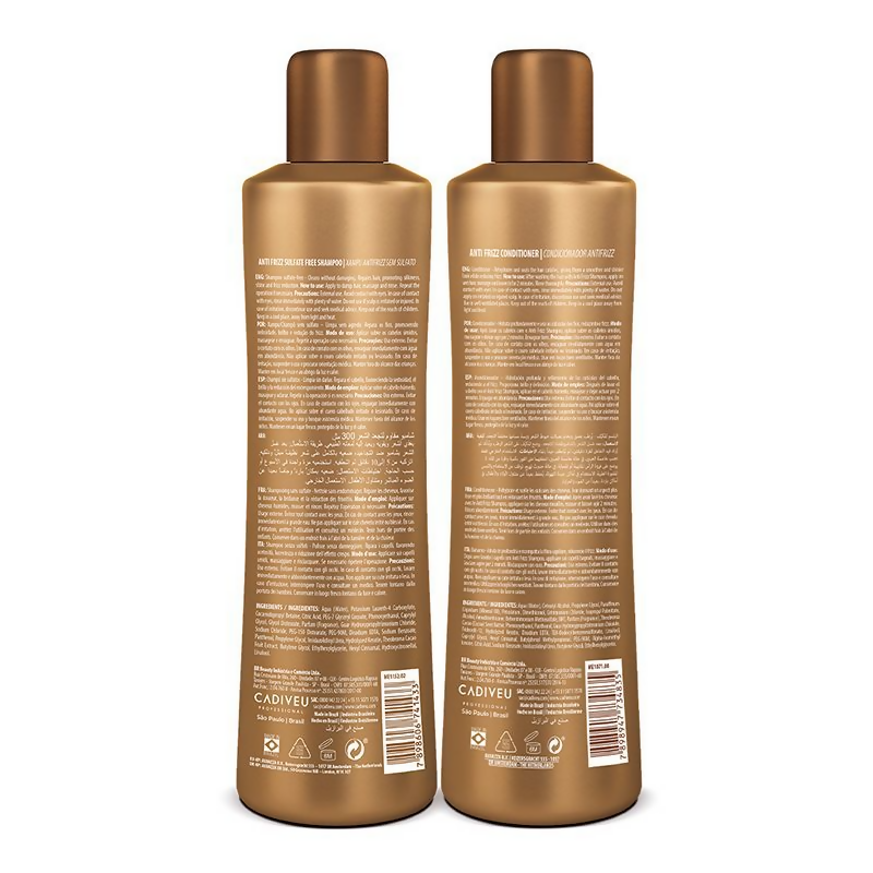 Cadiveu Brasil Cacau Anti Frizz Shampoo & Conditioner Combo - Distacart