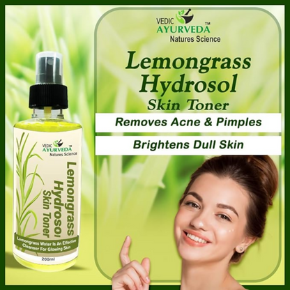 VedicAyurveda Lemongrass Hydrosol Skin Toner - Dista