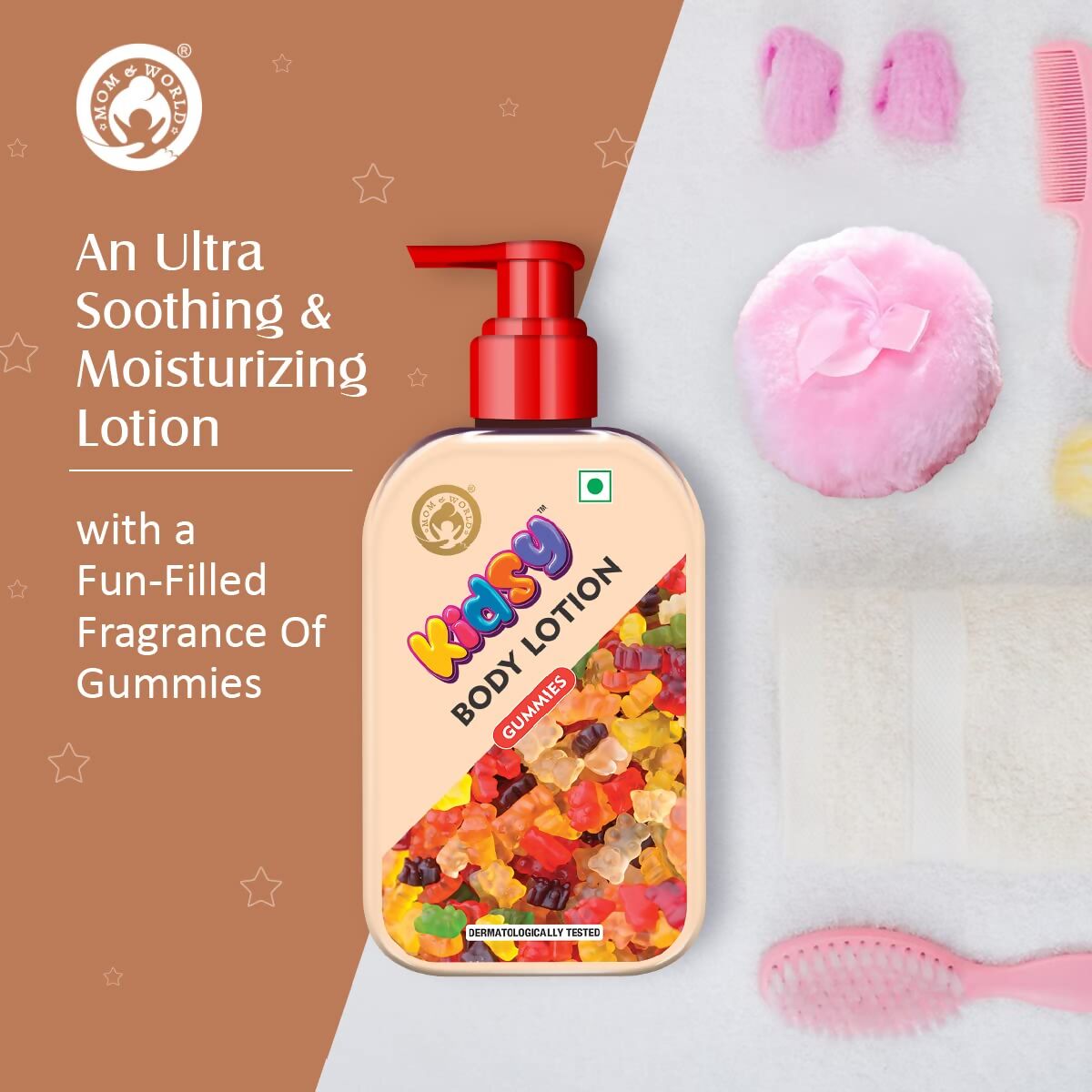 Mom & World Kidsy Gummies Moisturising Body Lotion - Distacart