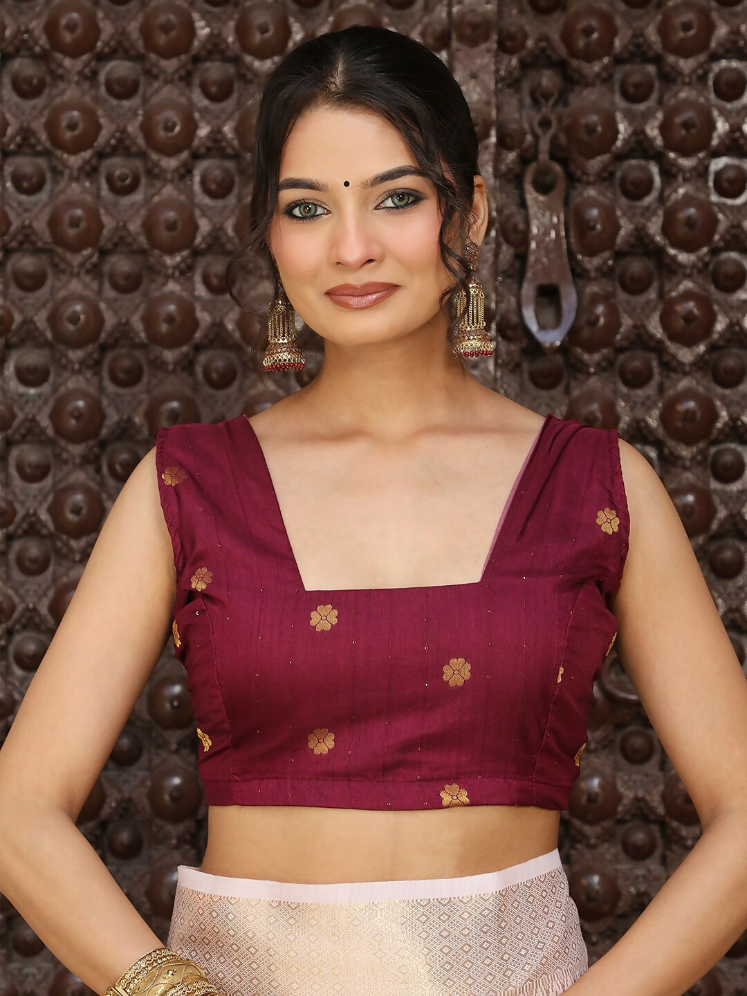 Astita Light Pink Cotton Saree