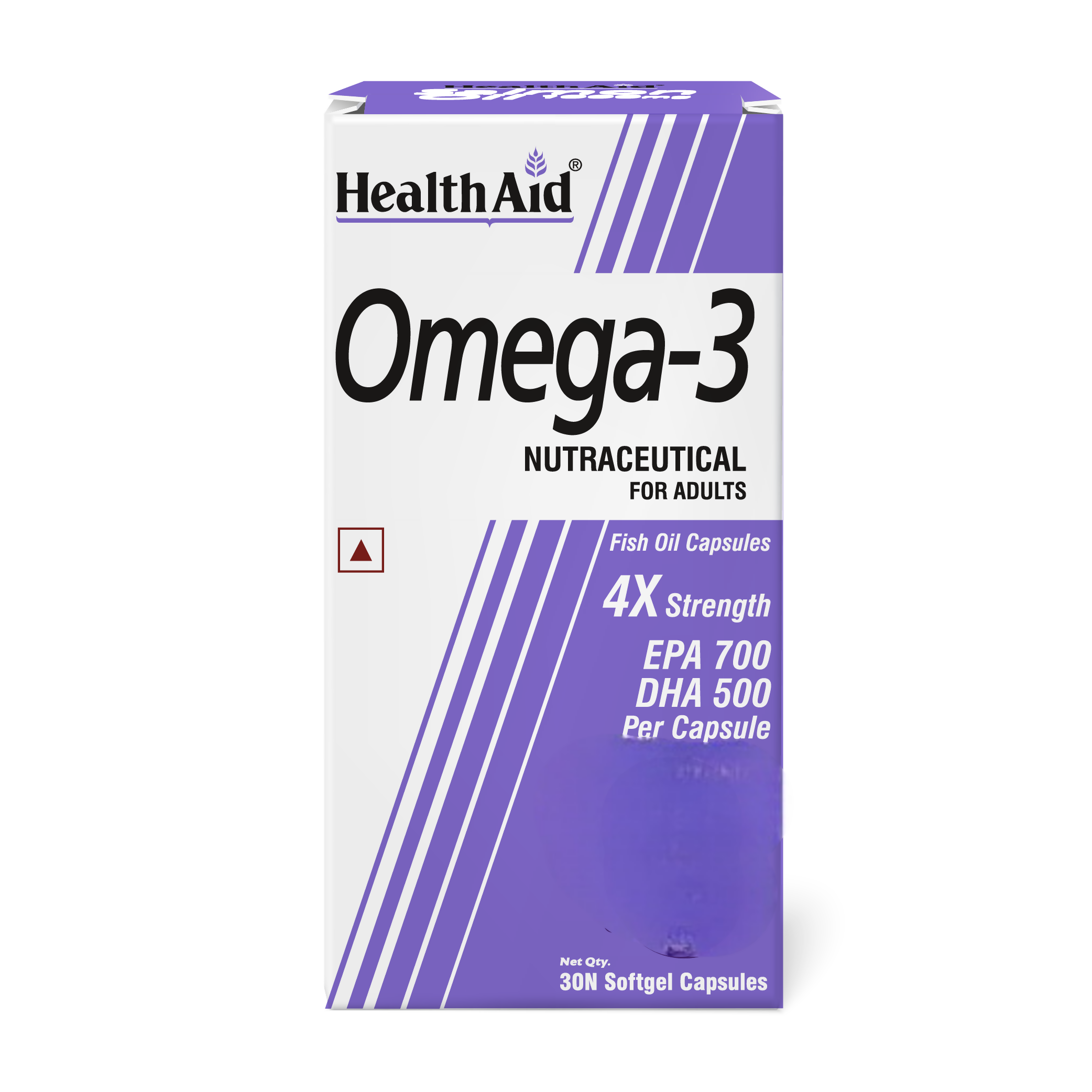 HealthAid Omega 3 Fish Oil with EPA, DHA and Vitamin E Capsules - Dista