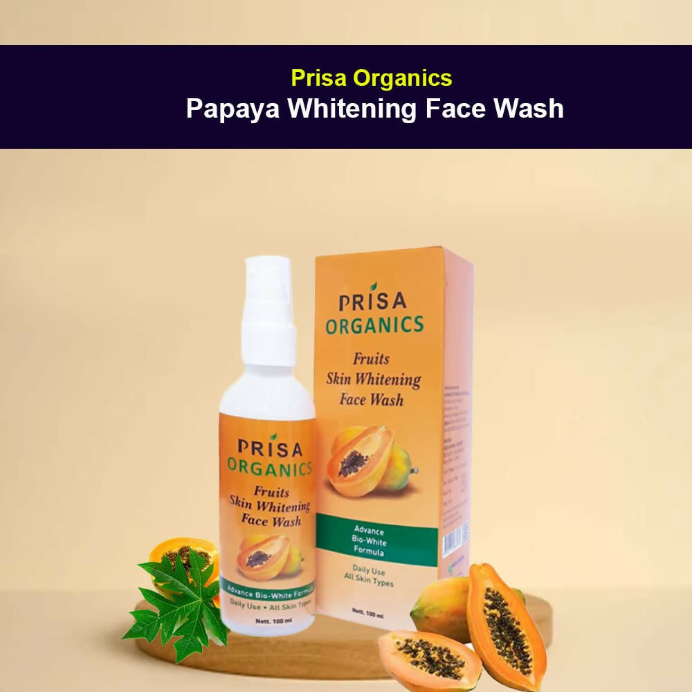 Prisa Organics Saffron & Papaya Lightening Face Wash