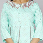 Thumbnail for Alvano Women's Stylish Rayon Anarkali Kurta with Pant and Dupatta set Casual wear, Partywear, Wedding - Distacart