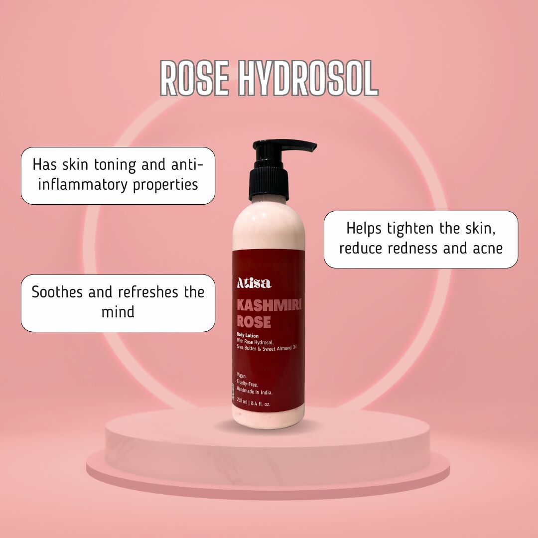 Atisa Kashmiri Rose Body Lotion - Distacart