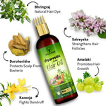 Thumbnail for Wildera Bringha Ayurvedic Hair Oil, Hair Fall Control and Hair Growth with Bringharaj Oil - Distacart