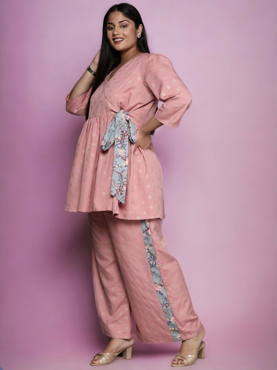 Ahalyaa Women's Traditional wear Tunic - Pink - Distacart