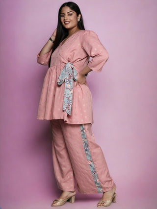 Ahalyaa Women's Traditional wear Tunic - Pink - Distacart