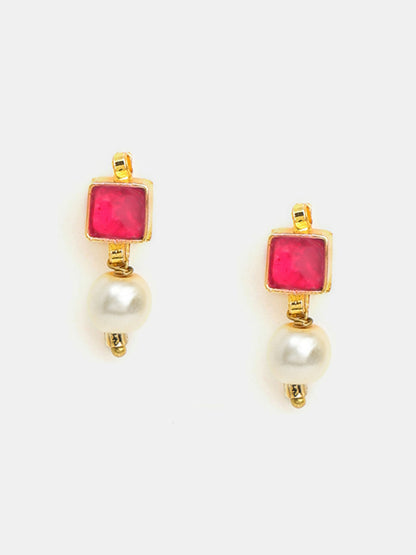 Ruby Raang Garnet Glamour Earrings - Distacart